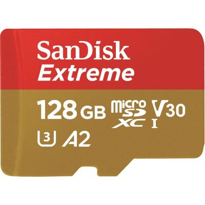 5. SANDISK EXTREME microSDXC 128 GB 190/90 MB/s A2