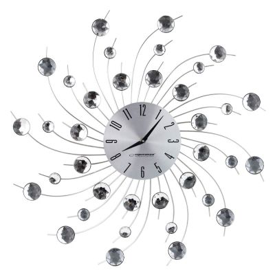 3. Esperanza Geneva EHC004 Wanduhr (silber)