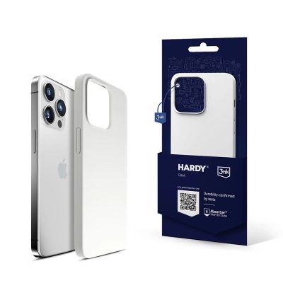 3mk Hardy Silikon-MagCase für iPhone 14 Pro Max – Weiß