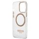 7. Guess GUHMP13XHTRMD iPhone 13 Pro Max 6,7 "Gold / Gold Hartschalenetui Metal Outline Magsafe