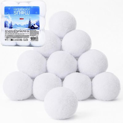 Künstliche Schneebälle zur Dekoration, 6 cm, 9 Stück