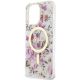 6. Guess GUHMP14LHCFWST iPhone 14 Pro 6,1" transparente Hardcase Flower MagSafe
