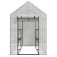 AWTOOLS Gartengewächshaus Weiß 143x143x195cm