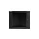 5. Lanberg WF01-6609-10B einteiliger Schrank (9 HE; 500 mm / 600 mm / 600 mm; Wandmontage; Glas; 19 Zoll; schwarz)