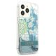 4. Guess GUHCP13XLFLSN iPhone 13 Pro Max 6,7" grün/grüne Hardcase Flower Liquid Glitter