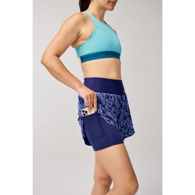 2. Damen Chaser 5" 2-in-1 Short 2.0 Marineblaue Laufshorts