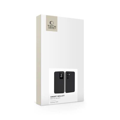 5. Tech-Protect Smart Wallet Case für Samsung Galaxy S25 - Mattschwarz