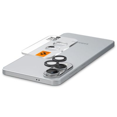 5. Spigen Optik Pro GLAS.TR "Ez Fit" 2er-Pack Kamera-Cover für Samsung Galaxy S25 Edge - Schwarz