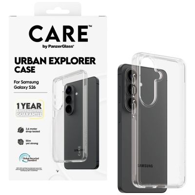 4. CARE by PanzerGlass Urban Explorer Transparente Hülle für Samsung Galaxy S26 - transparent