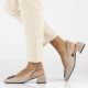 8. Lederpumps mit Blockriemen, beige, Filippo DP6183