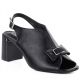 Schwarze Jezzi RMR25112-3 Sandalen mit Blockabsatz und Schleife für Damen