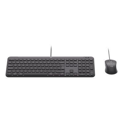 2. Logitech 920-013343 Tastatur und Maus inklusive, Heim-/Büro-USB, QWERTZ-Tastatur, Deutsch, Graphit