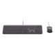 2. Logitech 920-013343 Tastatur und Maus inklusive, Heim-/Büro-USB, QWERTZ-Tastatur, Deutsch, Graphit