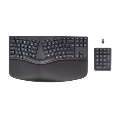 HP 960 Ergonomische kabellose Tastatur Schwarz 37E755AA