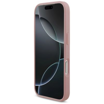 5. Guess Fixed Glitter Big 4G Hülle für iPhone 17 Pro / 18 Pro - Pink