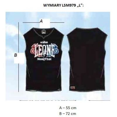 2. Herren Tank T-Shirt LEONE LSM979/S16 schwarz "L"