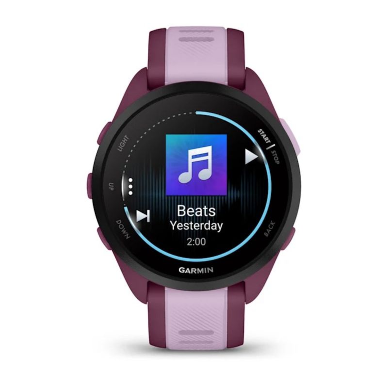 4. Garmin Forerunner 165 Music AMOLED 43mm Sportuhr in Beerenlila