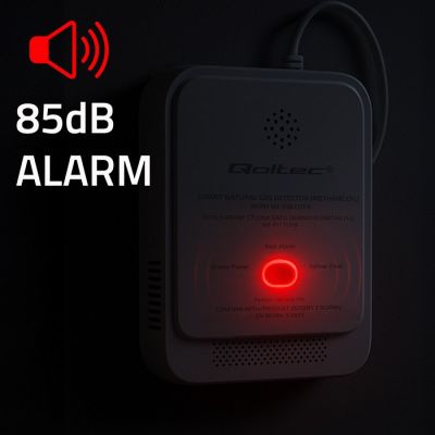 2. QOLTEC ERDGASLECKSENSOR | CH4-DETEKTOR | NG | TUYA | WLAN | 85DB-ALARM | LED