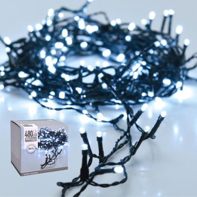 Lichterkette für den Weihnachtsbaum, 480 LEDs, kaltweiß