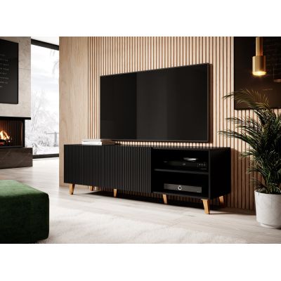 9. TV-Schrank PAFOS 150x40x52 schwarz matt
