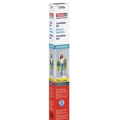 2. Tesa Moskitonetz Türlamelle schwarz 0,95 m x 2,2 m Standard