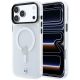 BMW Logo-Schutzhülle mit mattiertem IML- und Metalllogo (MagSafe) für iPhone 18 Pro Max / 17 Pro Max – Transparent