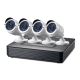 7. LevelOne CCTV 8-Kanal-Set 2MP/IP66/H.264/1x3,5"/IR-30m weiß