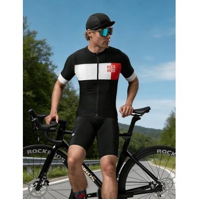 2. Rockbros Herren-Radtrikot Schwarz Größe L
