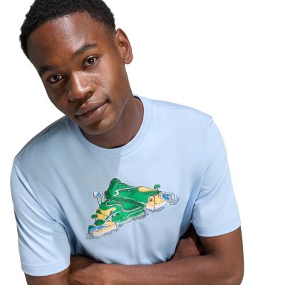 4. adidas Herren T-Shirt Novelty Mint, hellblau, JZ5038