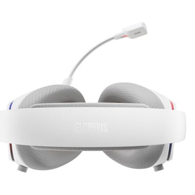 22. Glorious Gaming Glorious GHS Eternal RGB – RGB-Stereo-Gaming-Kopfhörer für PC, PS5, PS4, Switch – Speziell abgestimmte Treiber, abnehmbares Mikrofon, USB-C – Robust und komfortabel für 24/7 – Weiß