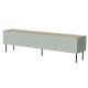 FELLINI TV-Schrank 200x40x52, olivgrün + geölte Eichenplatte