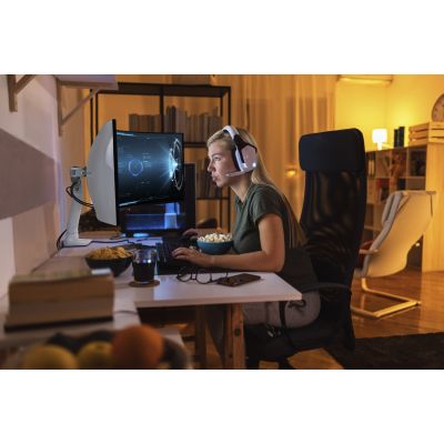 4. Ergotron HX Tischmonitorarm mit HD-Schwenkfunktion, mattschwarz