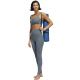 5. adidas Coreessentials Damen-Sport-BH mit mittlerem Halt, Grau, HD7686