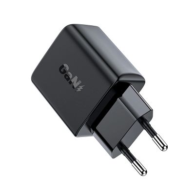 3. Acefast GaN USB Typ C Wandladegerät 30 W, PD, QC 3.0, AFC, FCP schwarz (A21 schwarz)