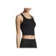 3. CASALL Crop Rib Racerback Sport T-Shirt Schwarz