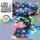 2. Weihnachtsbaumbeleuchtung, 480 LED-Lichterkette, mehrfarbig