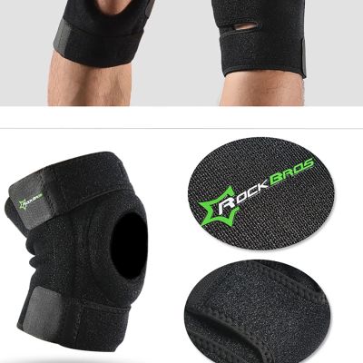 12. Rockbros LF1106M Sportprotektor für Patella und Kniegelenk Größe M - Schwarz