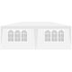 2. Gartenpavillon Cateringzelt PE 6x3M + 6 Wände weiß