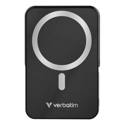 2. Verbatim Charge 'n' Go Magnetischer kabelloser Lithium-Polymer-Akku (LiPo) 10000 mAh, kabellos aufladbar, Schwarz