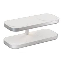 Zens Aluminium Series Quattro Pro 4 Kabelloses Ladegerät mit 65W 4x 15W Qi2 Netzteil Weiß ZEQC01W/00