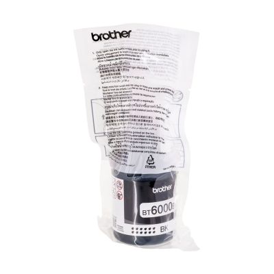 5. Brother schwarze Tintenpatrone BT6000BK = BT-6000BK, 6000 Seiten