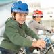 6. Wozinsky Kinderfahrradhelm mit Dinosaurier-Motiv, Größe S – Blau