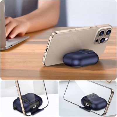 8. Tech-Protect Slim Hook Hülle für AirPods Pro 3 – Marineblau