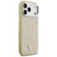 4. Guess Glitter Triangle Logo MagSafe Hülle für iPhone 17 Pro Max - Gold