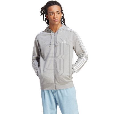 8. adidas Essentials French Terry 3-Streifen Full-Zip Hoodie M IC9833