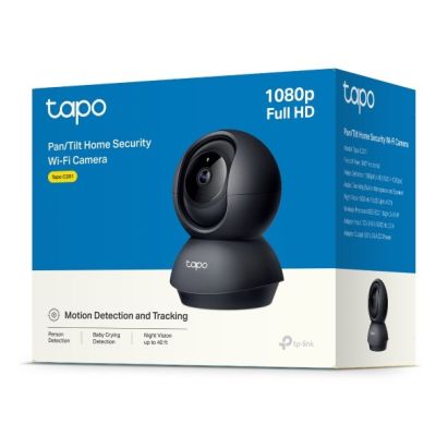 2. TP-Link TAPO C201 Industriekamera, IP-Sicherheitskamera für den Innenbereich, 1920 x 1080 px, Tisch-/Wandmontage