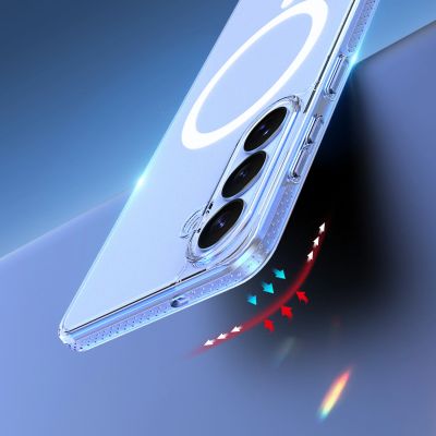 9. Dux Ducis Clin Mag Case kompatibel mit MagSafe für Samsung S26 Plus – Transparent