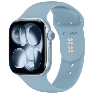 Tech-Protect Silikonarmband für Apple Watch 44 / 45 / 46 / 49 mm – Blau