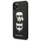 2. Karl Lagerfeld Saffiano Karl&Choupette Head Hülle für iPhone 11 Pro Max - Schwarz