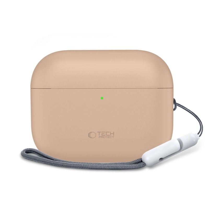 3. Tech-Protect Silikonhülle für AirPods Pro 3 – Beige